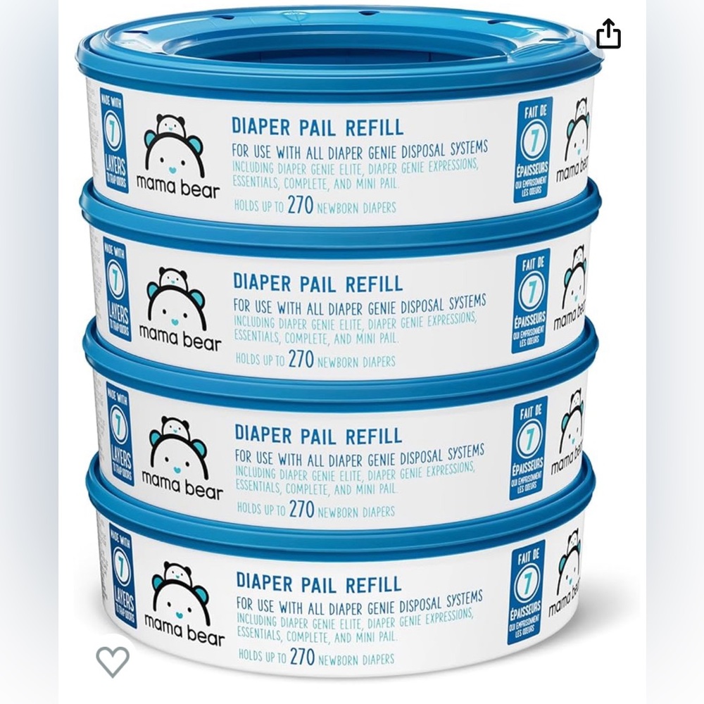 Mama Bear Diaper Pail Refills for Genie Pails (7 pack)